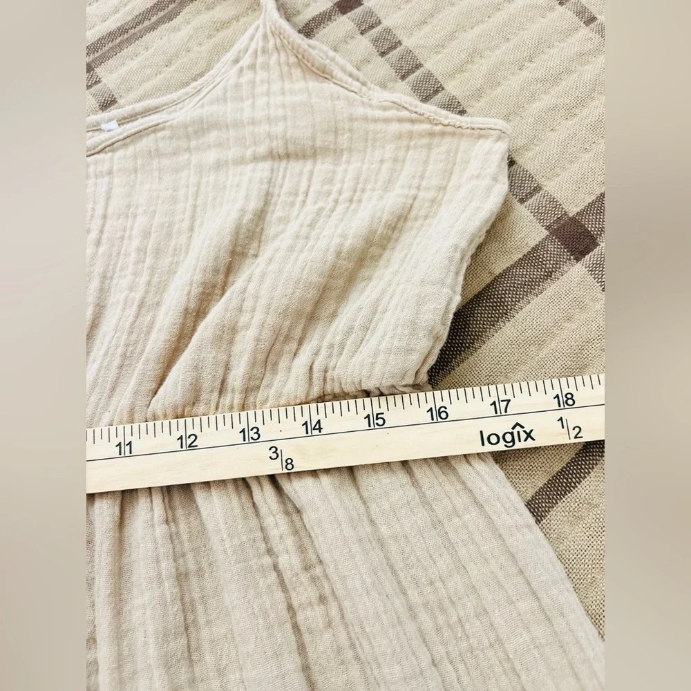 Salty lemon cotton maxi dress size M/L fits